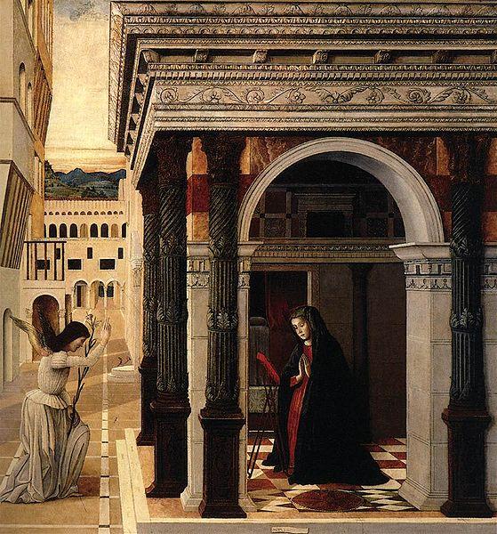 Gentile Bellini The Annunciation oil painting image